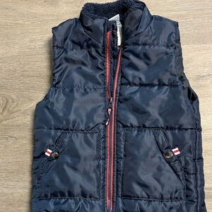 Navy Sherpa-Lined Jacket